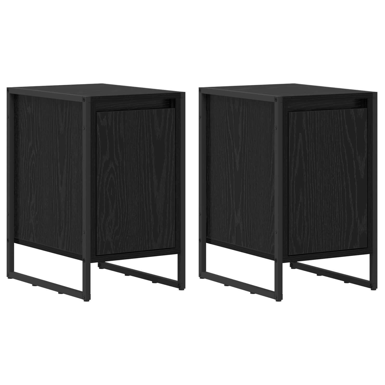 Table de chevet 2 pcs Chêne noir 39,5 x 30 x 50 cm - XIOS