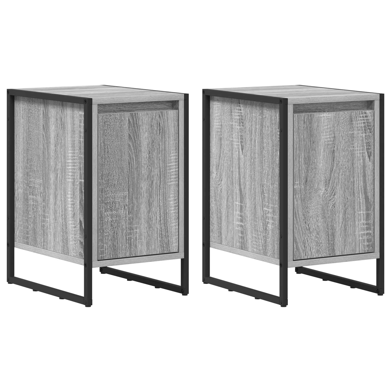 Table de chevet 2 pcs Gris Sonoma 39,5 x 30 x 50 cm - XIOS