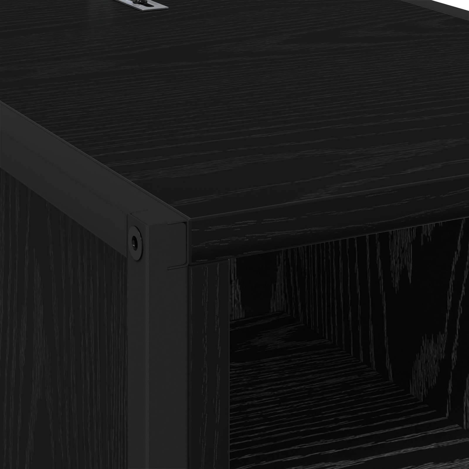 Table de chevet avec tiroir 2 pcs Chêne noir 39,5 x 30 x 50 cm - XIOS