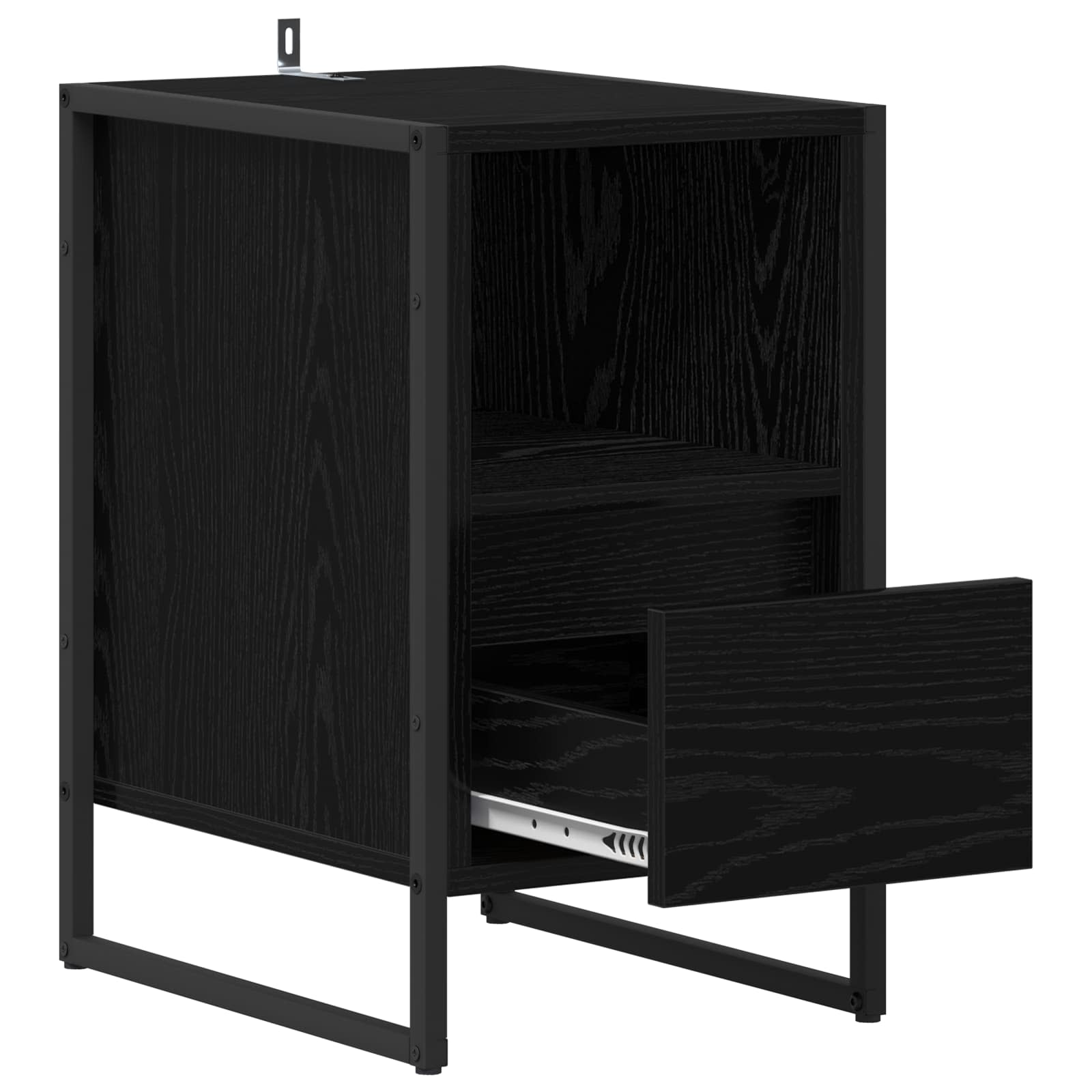 Table de chevet avec tiroir 2 pcs Chêne noir 39,5 x 30 x 50 cm - XIOS