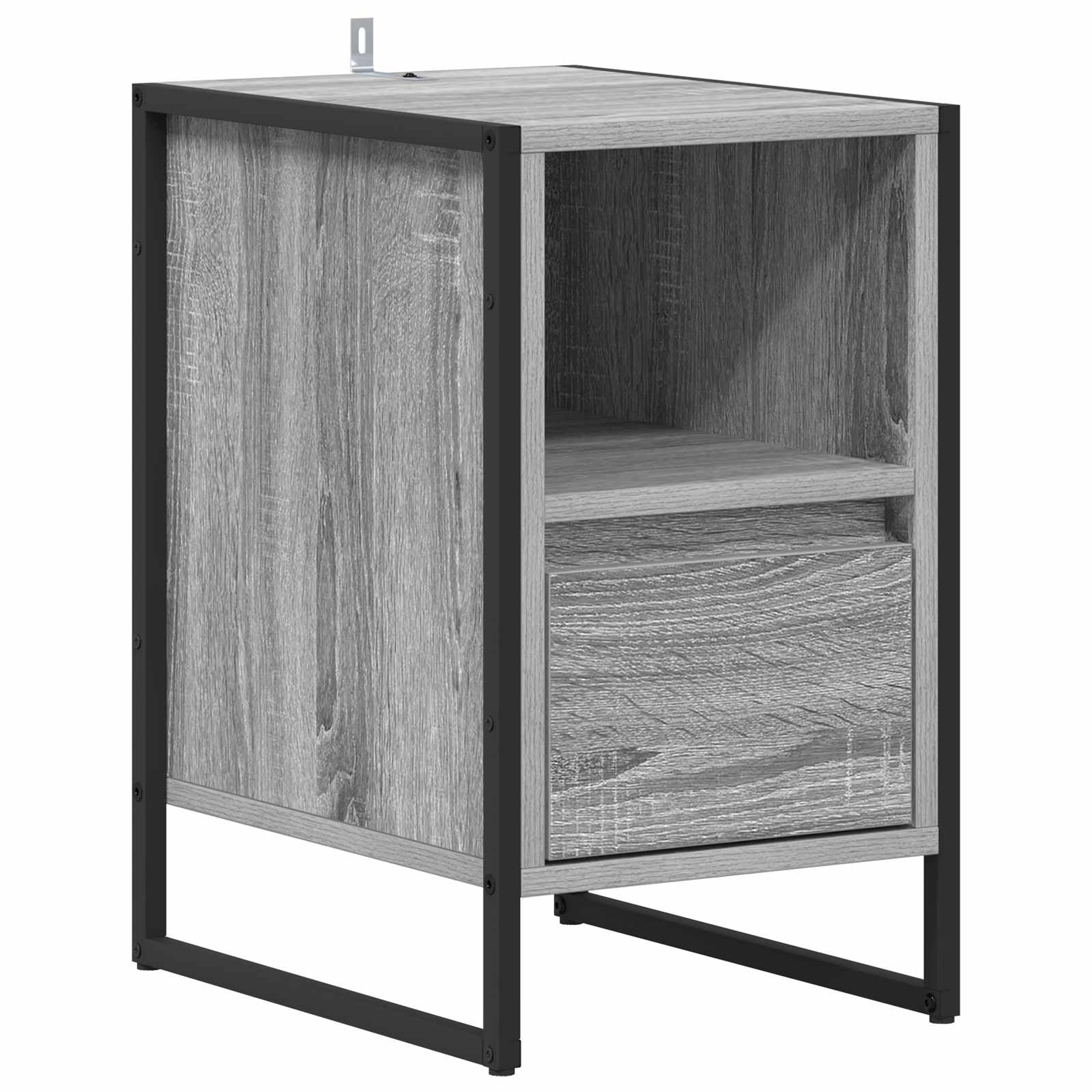 Table de chevet avec tiroir 2 pcs Gris Sonoma 39,5 x 30 x 50 cm - XIOS