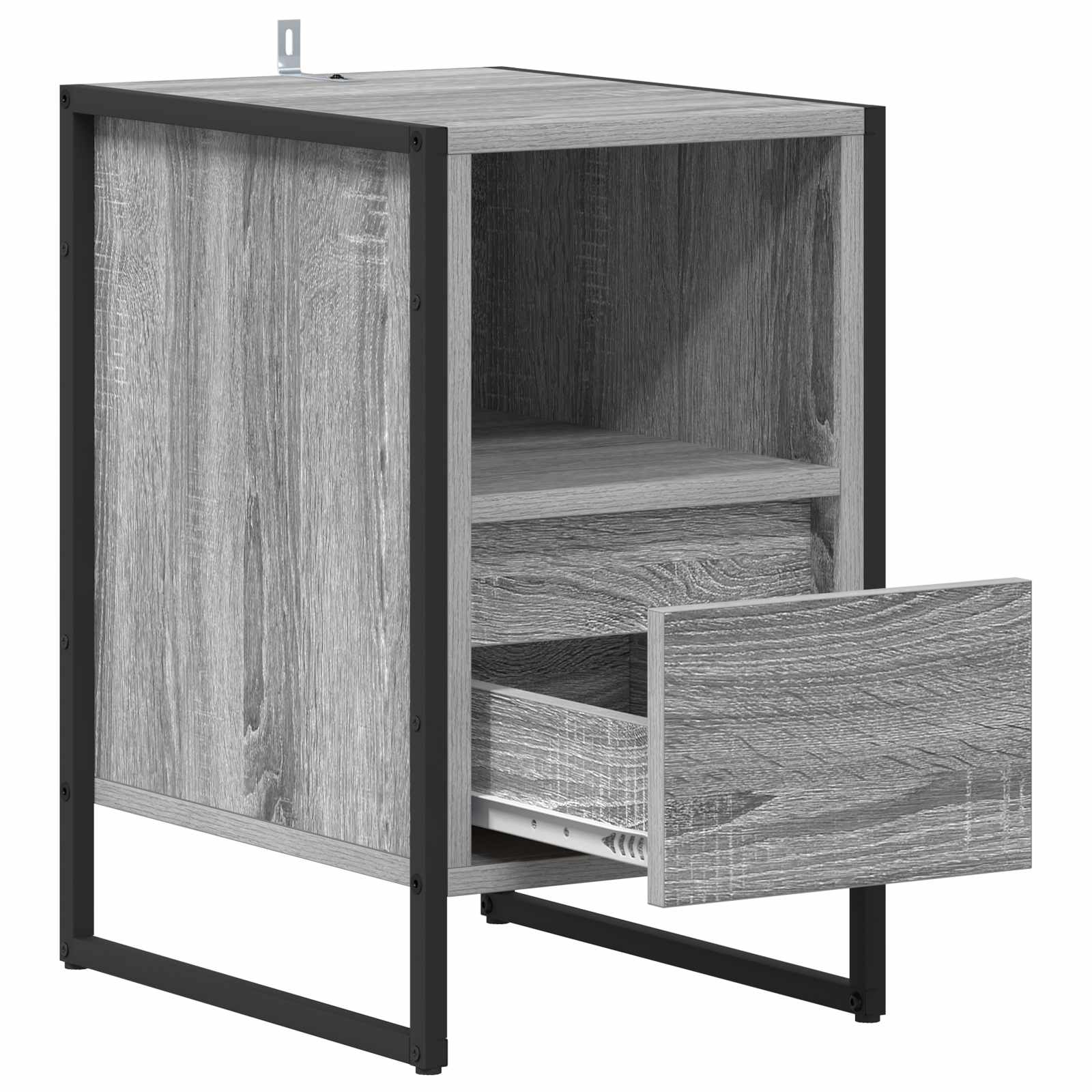 Table de chevet avec tiroir 2 pcs Gris Sonoma 39,5 x 30 x 50 cm - XIOS