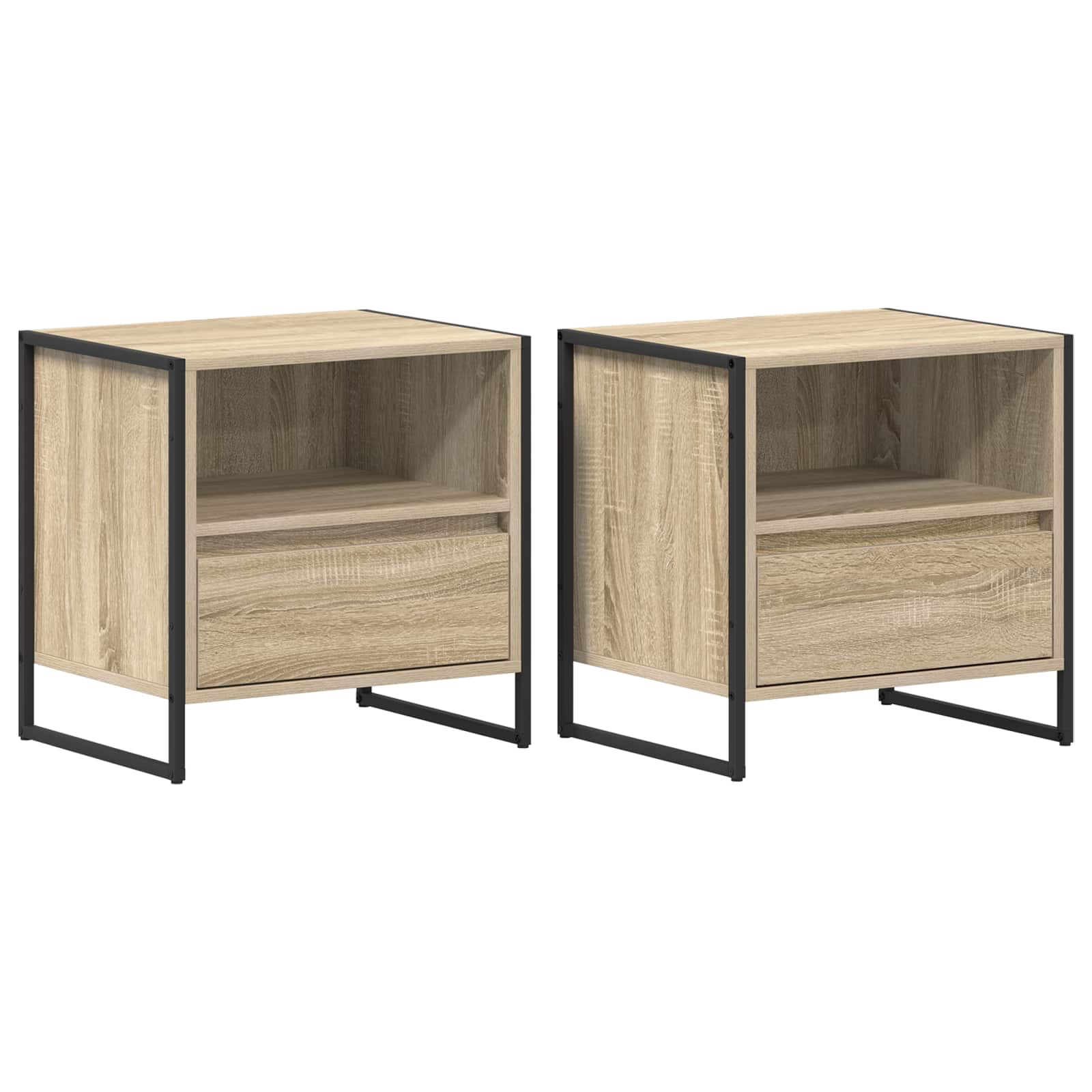 Table de chevet avec tiroir 2 pcs Sonoma 50 x 39,5 x 50 cm - XIOS
