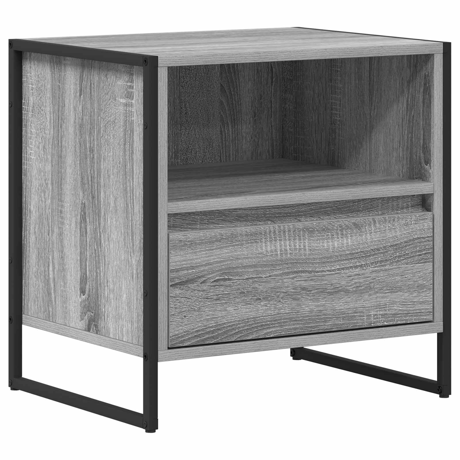 Table de chevet avec tiroir 2 pcs Gris Sonoma 50 x 39,5 x 50 cm - XIOS