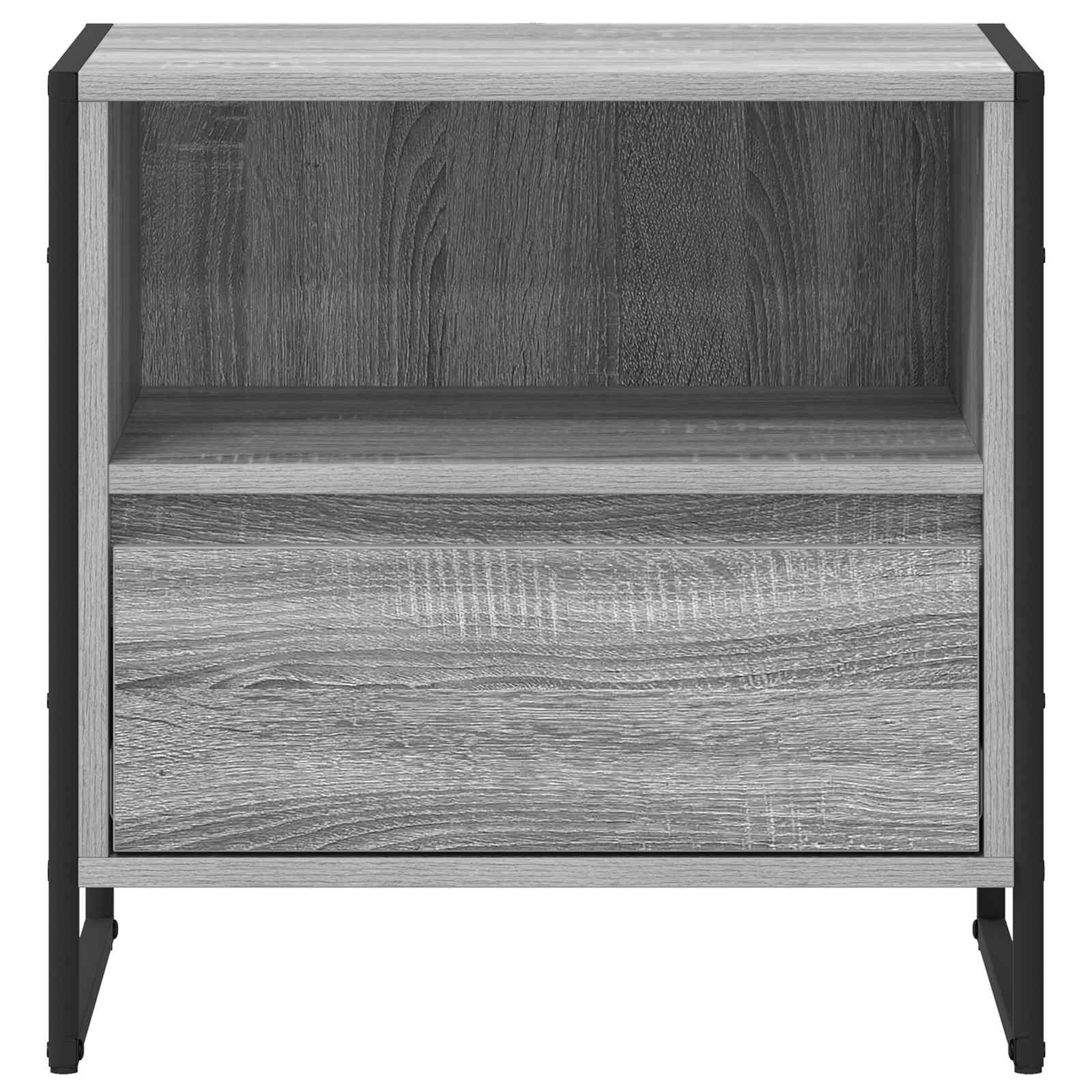 Table de chevet avec tiroir 2 pcs Gris Sonoma 50 x 39,5 x 50 cm - XIOS