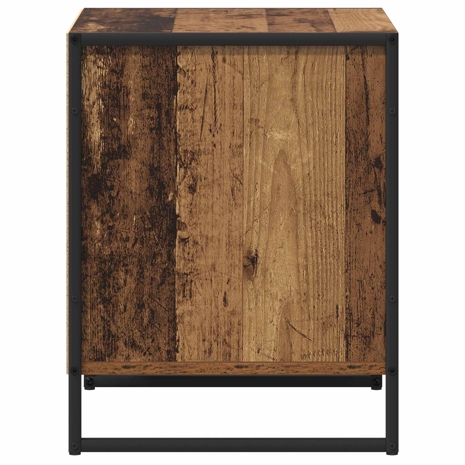 Table de chevet avec tiroir 2 pcs Bois Ancien 50 x 39,5 x 50 cm - XIOS