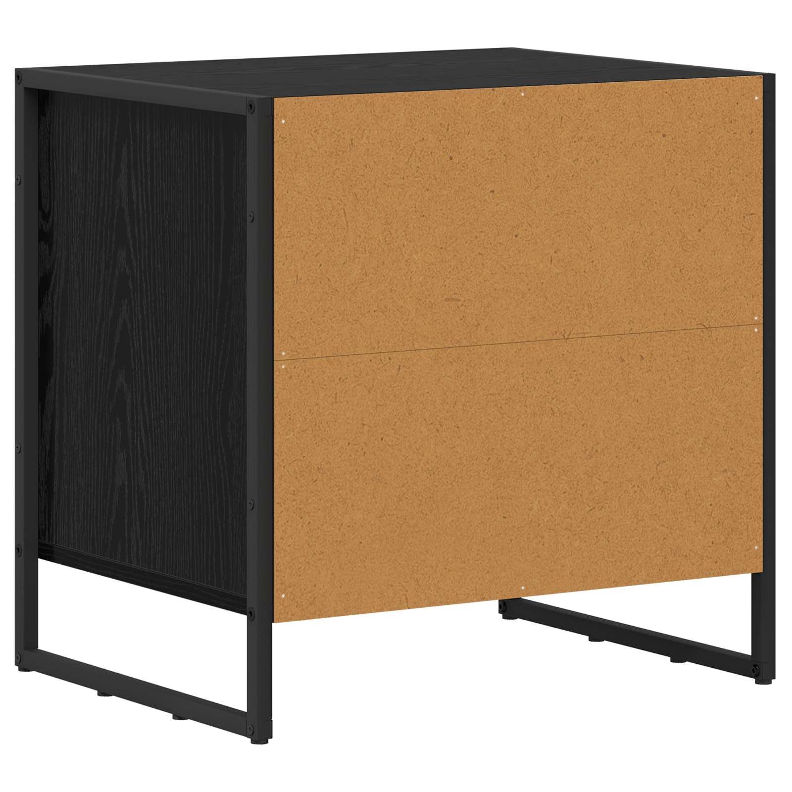 Table de chevet avec tiroir 2 pcs Chêne noir 50 x 39,5 x 50 cm - XIOS