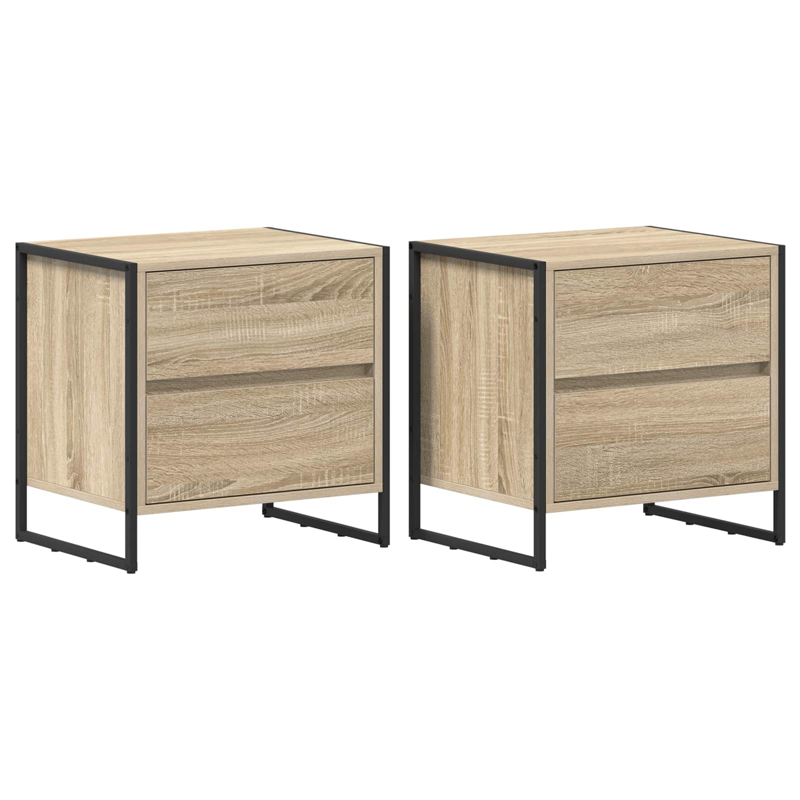 Table de chevet avec tiroir 2 pcs Sonoma 50 x 39,5 x 50 cm - XIOS