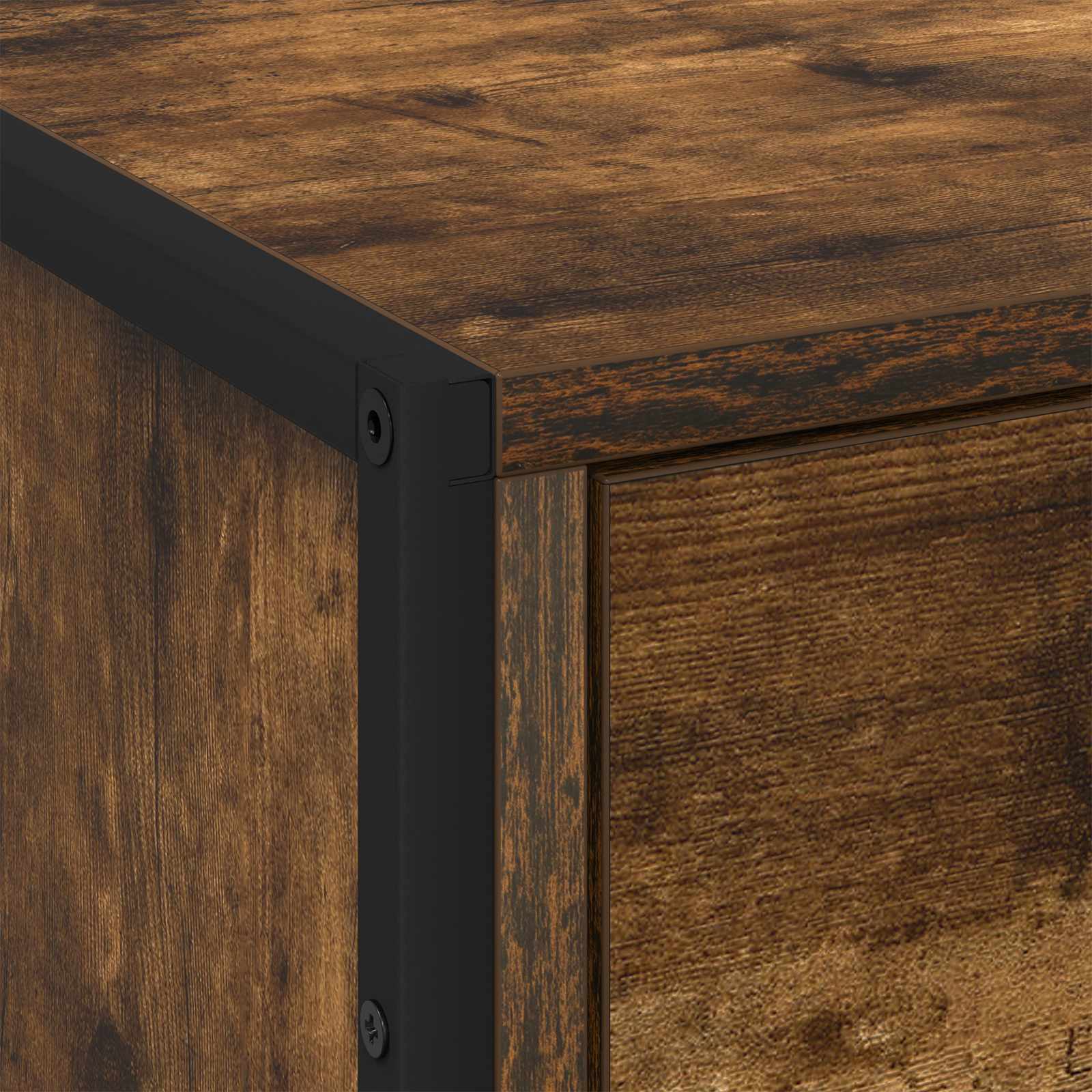 Table de chevet avec tiroir 2 pcs Chêne Fumé 50 x 39,5 x 50 cm - XIOS
