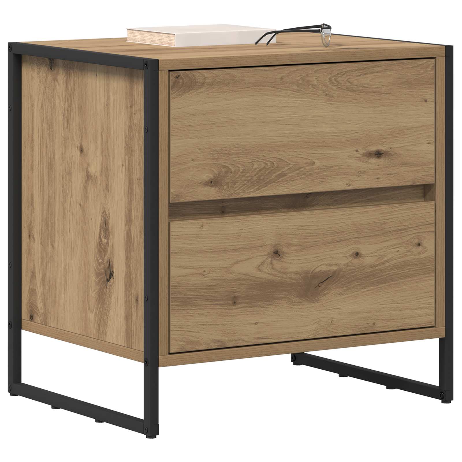 Table de chevet 2 pcs Chêne artisan 50 x 39,5 x 50 cm - XIOS