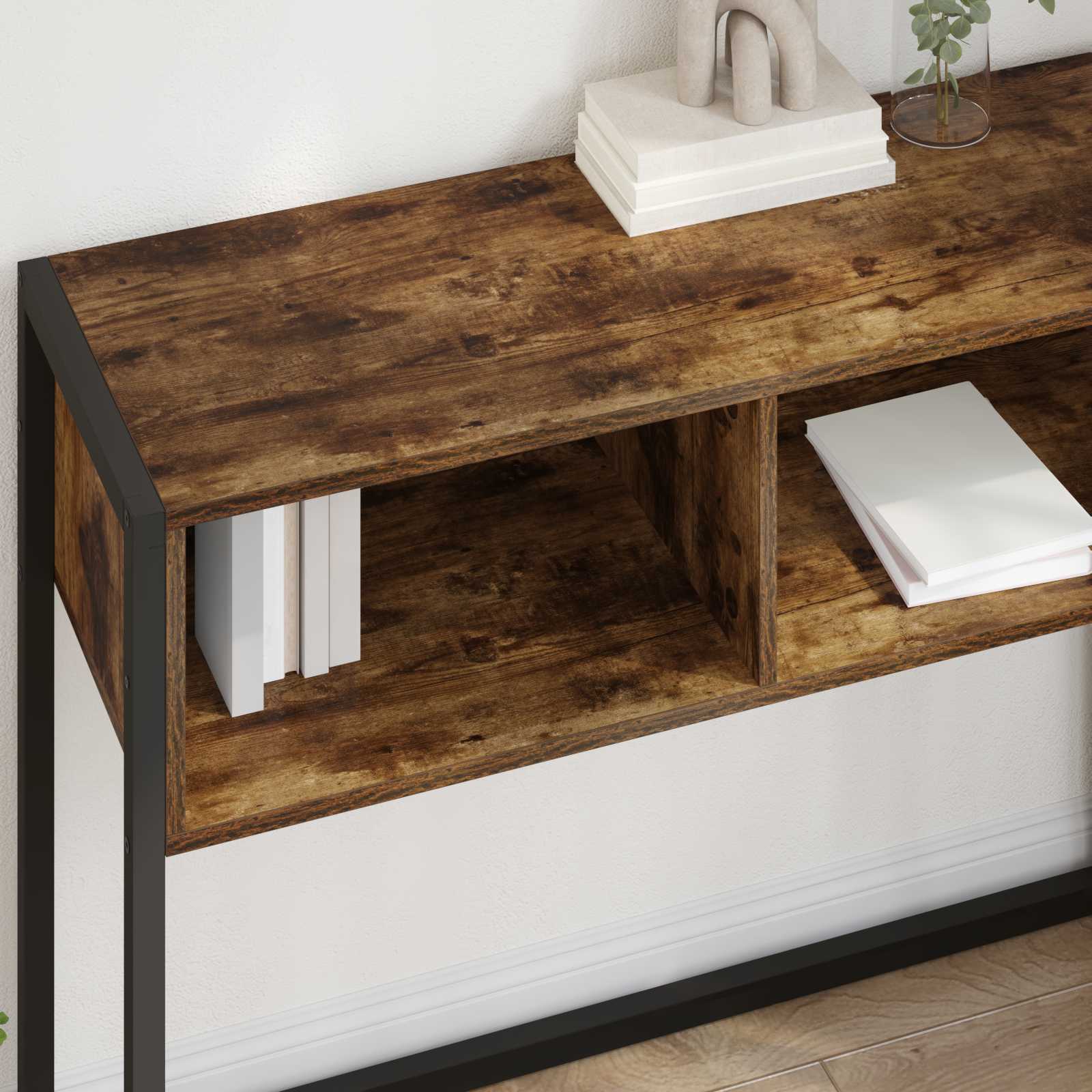 Table d'appoint Chêne Fumé 100 x 36 x 75 cm Bois d'ingénierie - XIOS