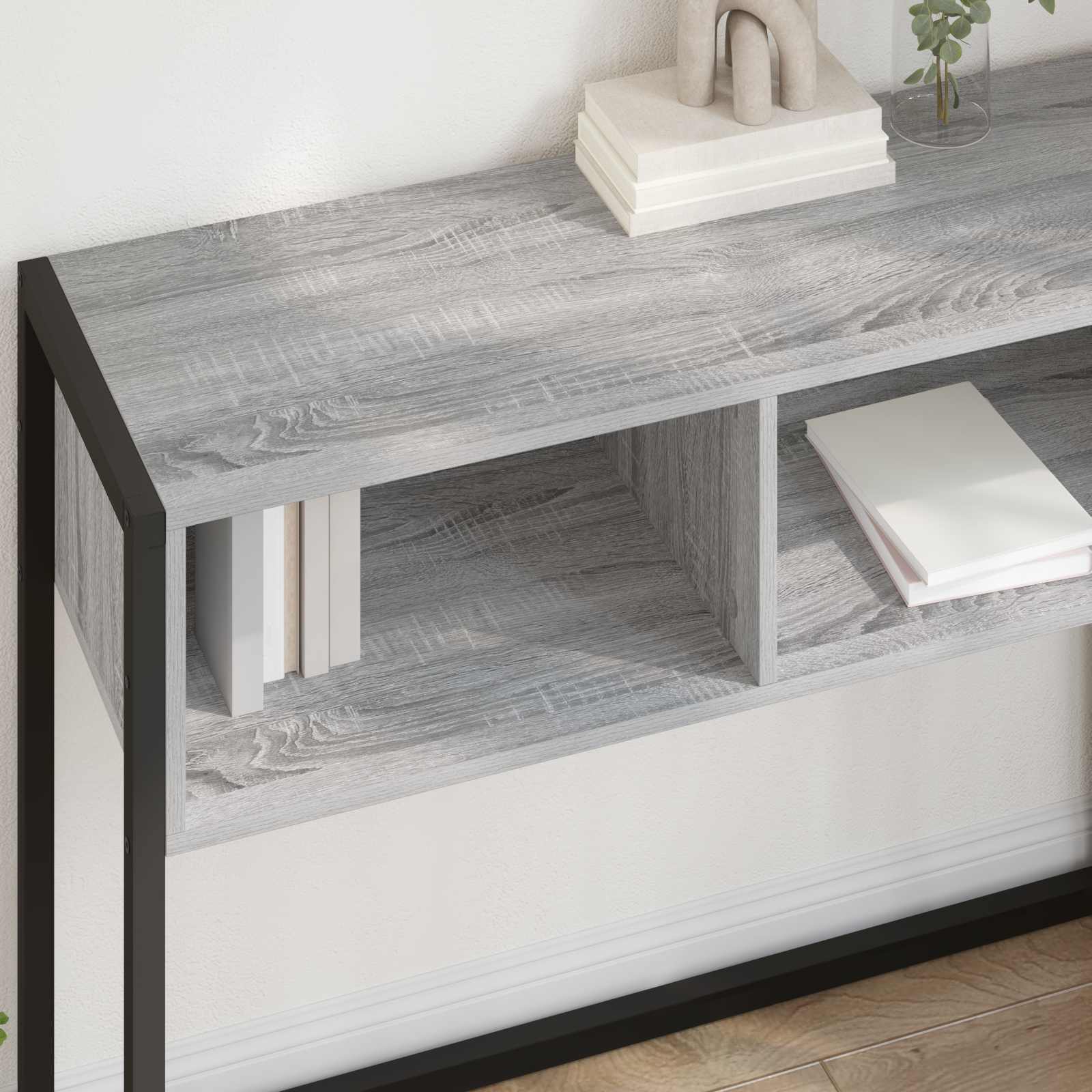 Table d'appoint Gris Sonoma 100 x 36 x 75 cm Bois d'ingénierie - XIOS