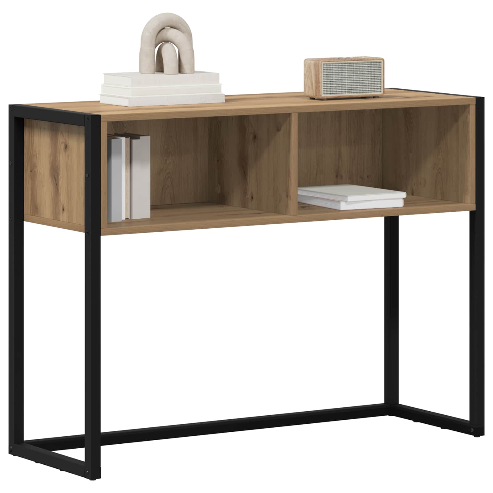 Table d'appoint avec stockage Chêne artisan 100 x 36 x 75 cm - XIOS