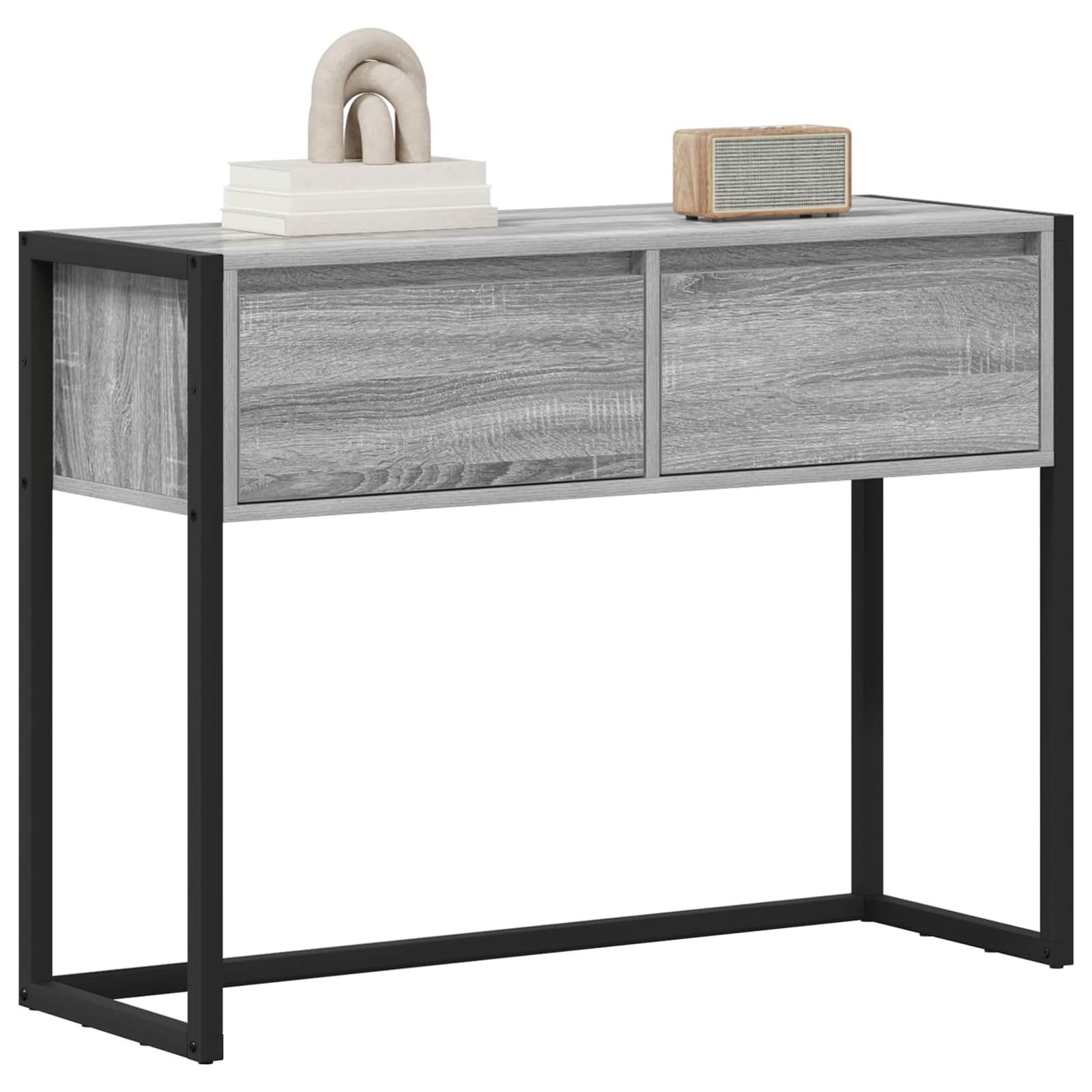 Table d'appoint Gris Sonoma 100 x 36 x 75 cm Bois d'ingénierie - XIOS