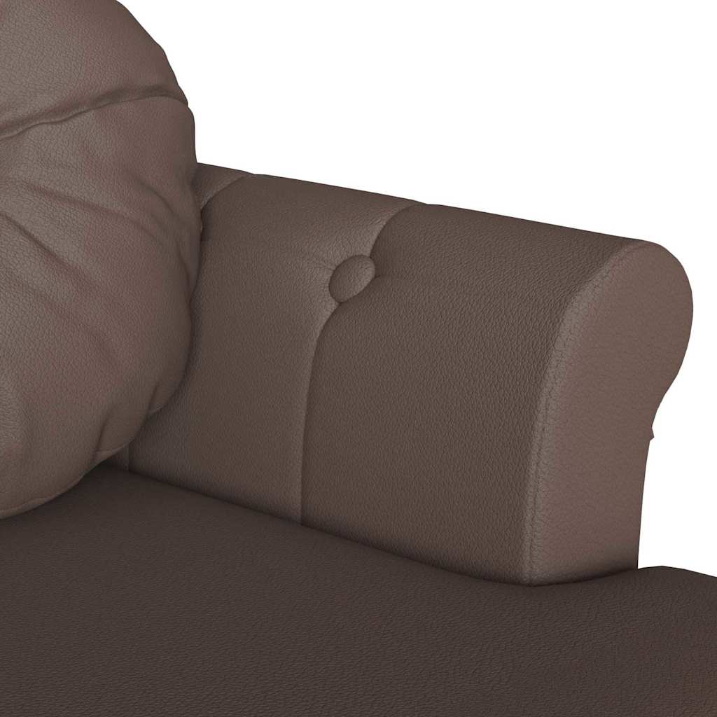 Banc Chesterfield Marron 120,5 x 65 x 75 cm Simili cuir - XIOS