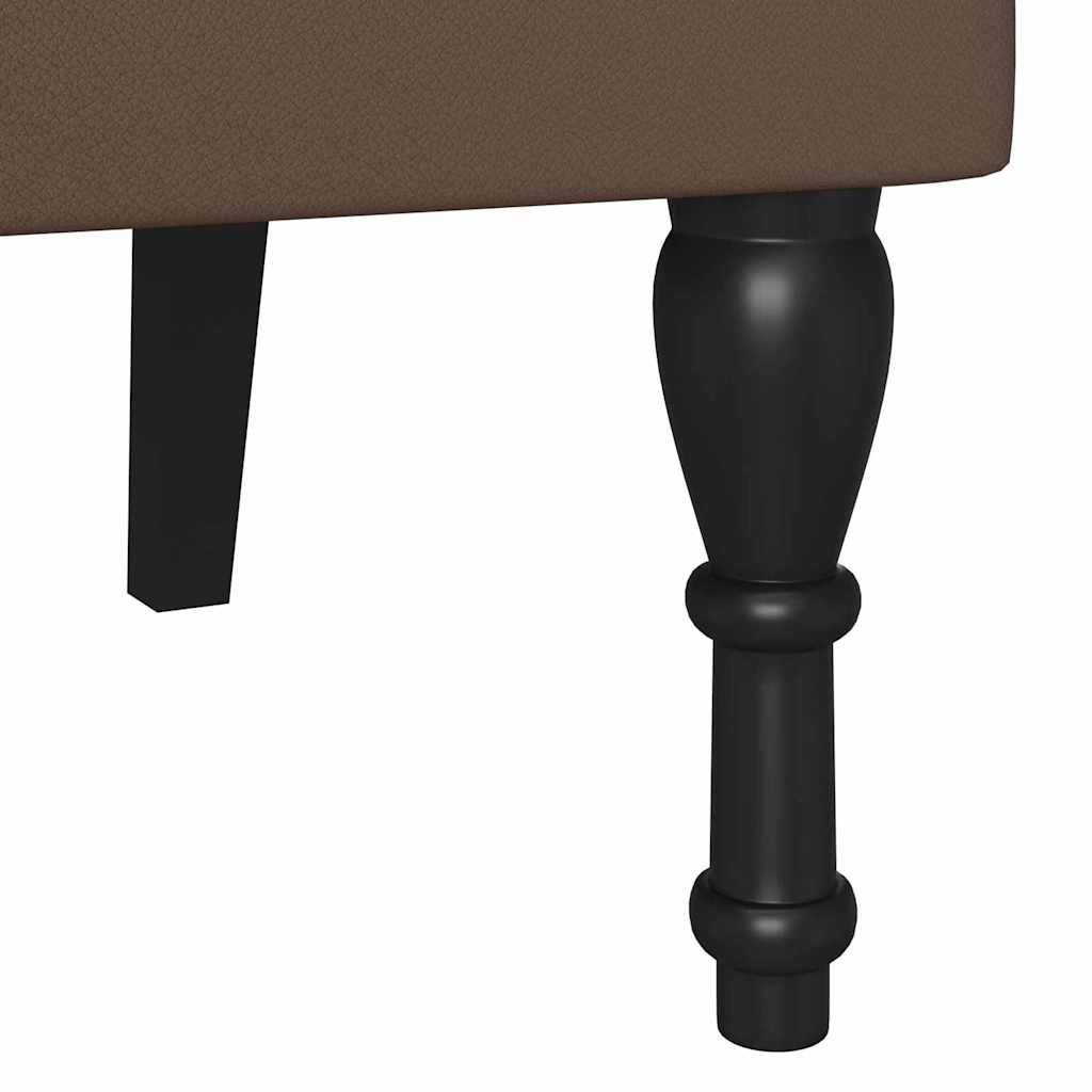 Banc Chesterfield Marron 120,5 x 65 x 75 cm Cuir synthétique - XIOS
