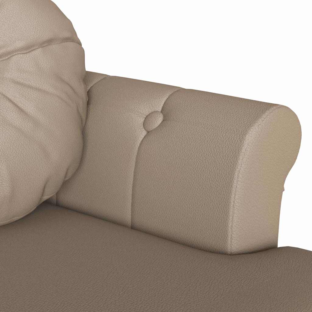 Banc Chesterfield Cappuccino 120,5 x 65 x 75 cm Simili cuir - XIOS
