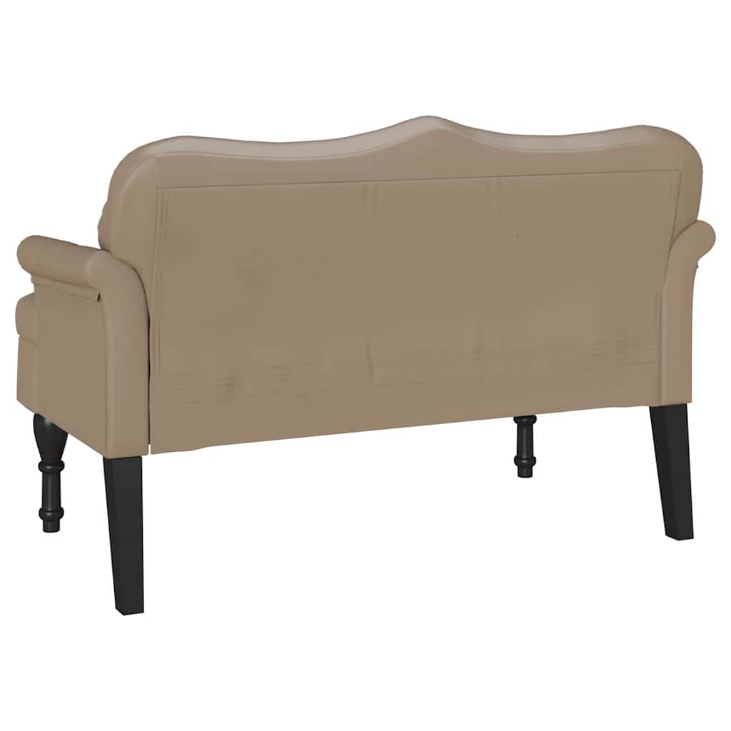 Banc Chesterfield Cappuccino 120,5 x 65 x 75 cm Simili cuir - XIOS
