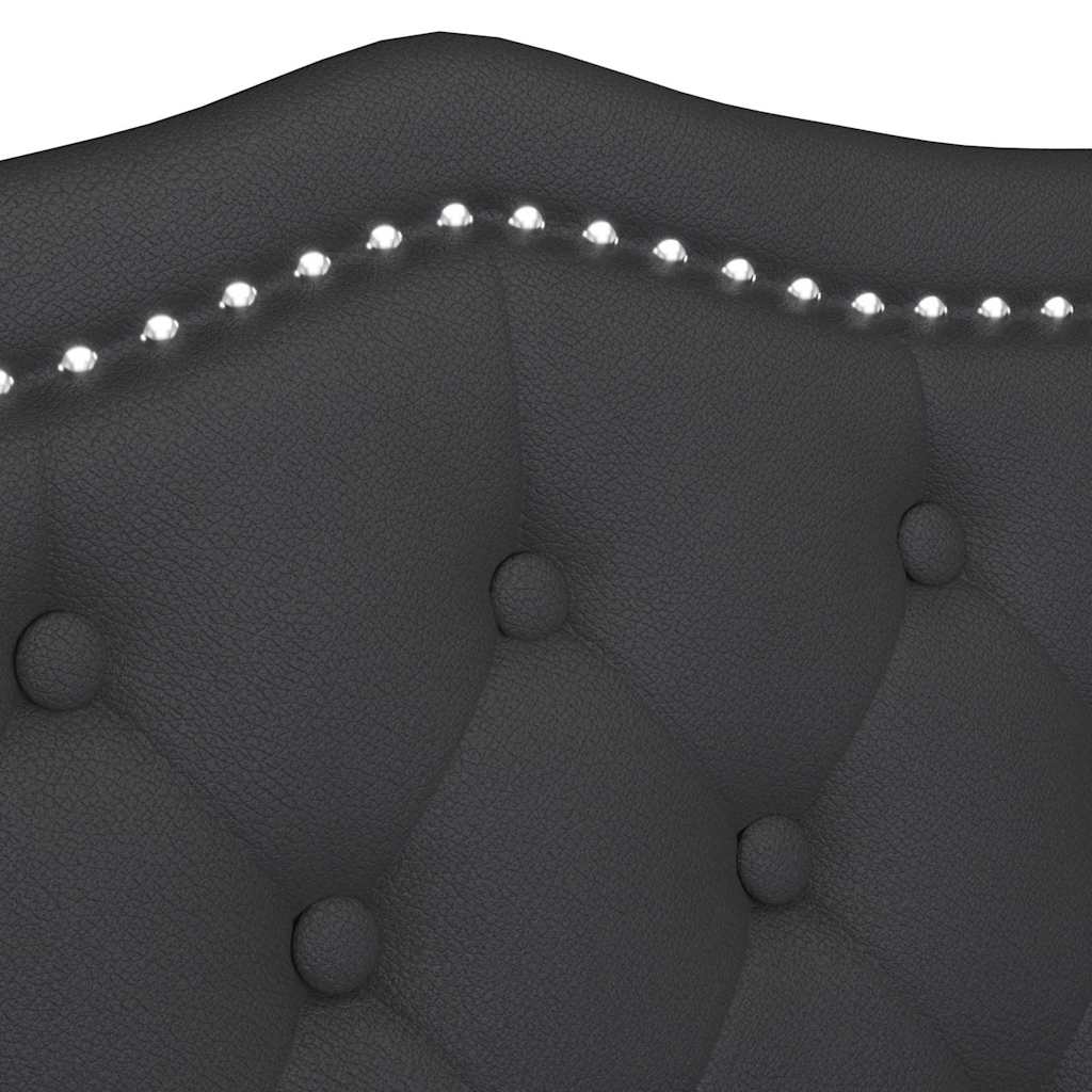 Banc Chesterfield Noir 120,5 x 65 x 75 cm Simili cuir - XIOS