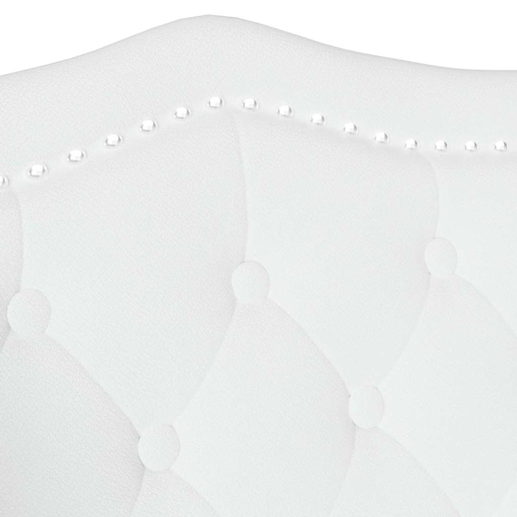 Banc Chesterfield Blanc 120,5 x 65 x 75 cm Simili cuir - XIOS