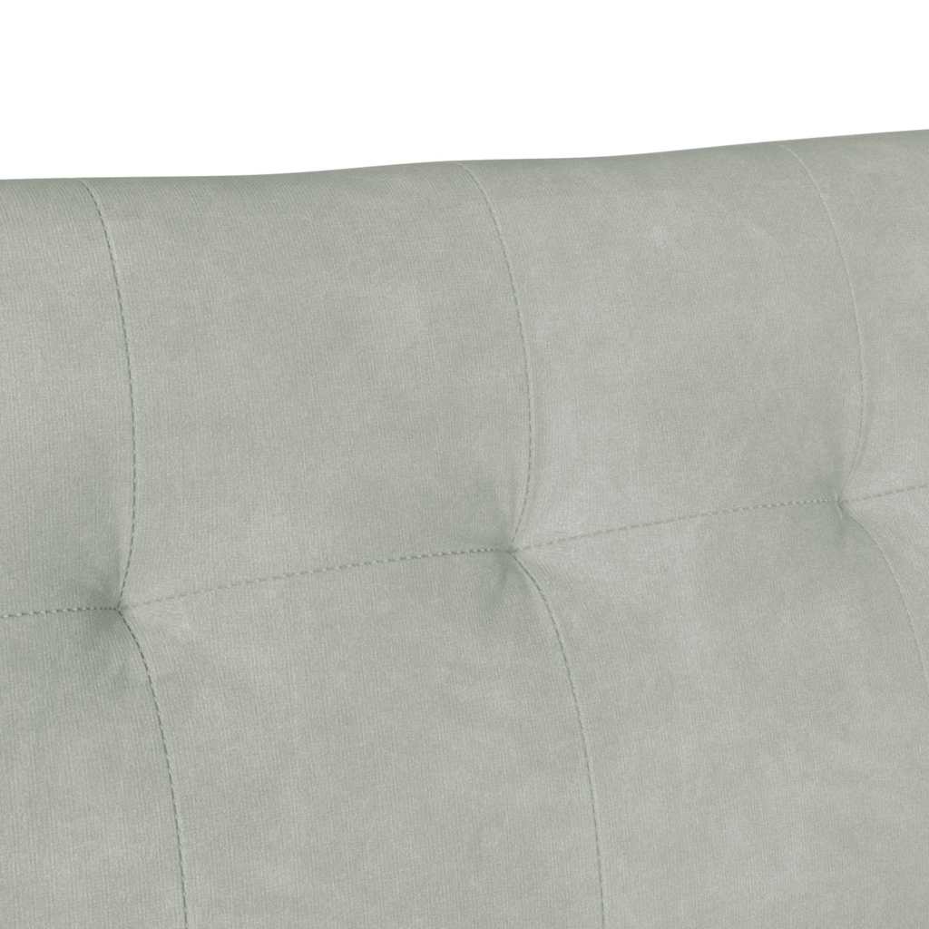 Banc Chesterfield Gris clair 112 x 65.5 x 75 cm Velours - XIOS