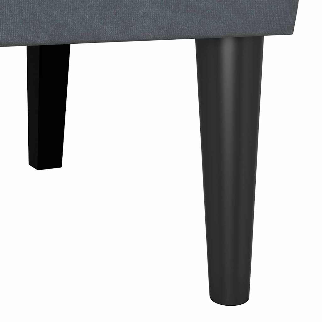 Banc Chesterfield Gris foncé 112 x 65,5 x 75 cm Velours - XIOS