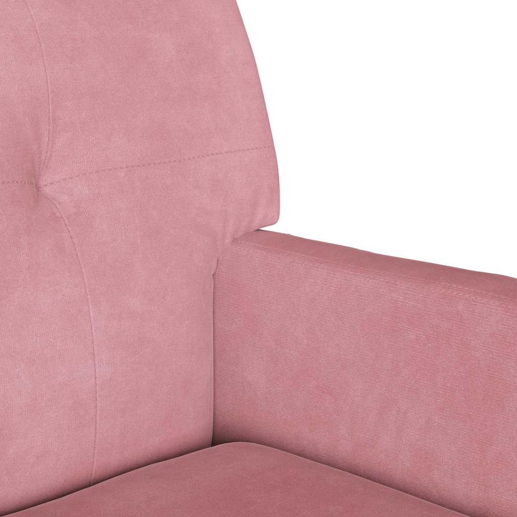 Banc Chesterfield Rose 112 x 65.5 x 75 cm Velours - XIOS