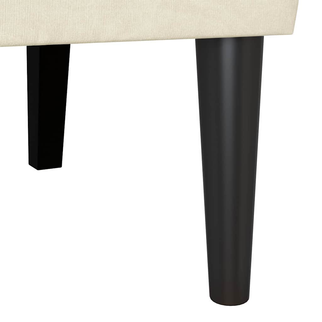 Banc Chesterfield Crème 112 x 65.5 x 75 cm Velours - XIOS