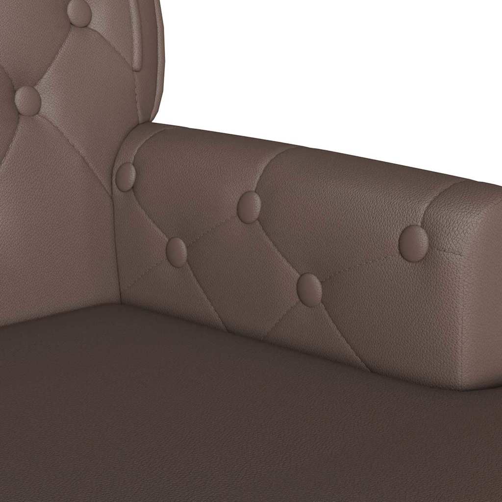 Banc Chesterfield Marron 119,5 x 64,5 x 75 cm Cuir synthétique - XIOS