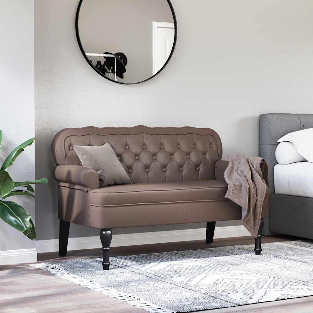 Banc Chesterfield Marron 119,5 x 64,5 x 75 cm Cuir synthétique - XIOS