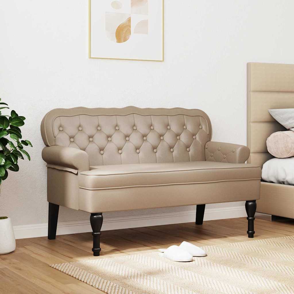 Banc Chesterfield Cappuccino 119.5 x 64.5 x 75 cm - XIOS