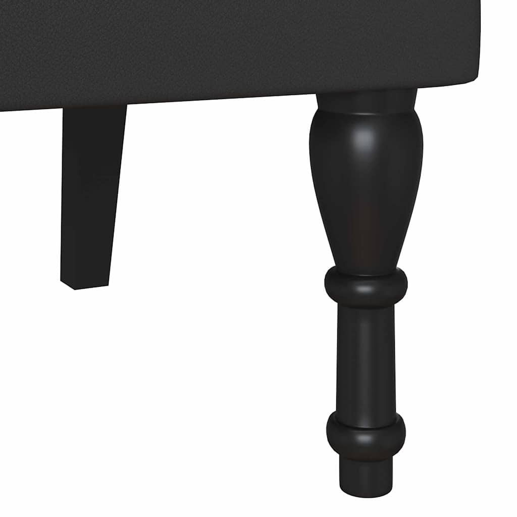 Banc Chesterfield Noir 119.5 x 64.5 x 75 cm Cuir synthétique - XIOS