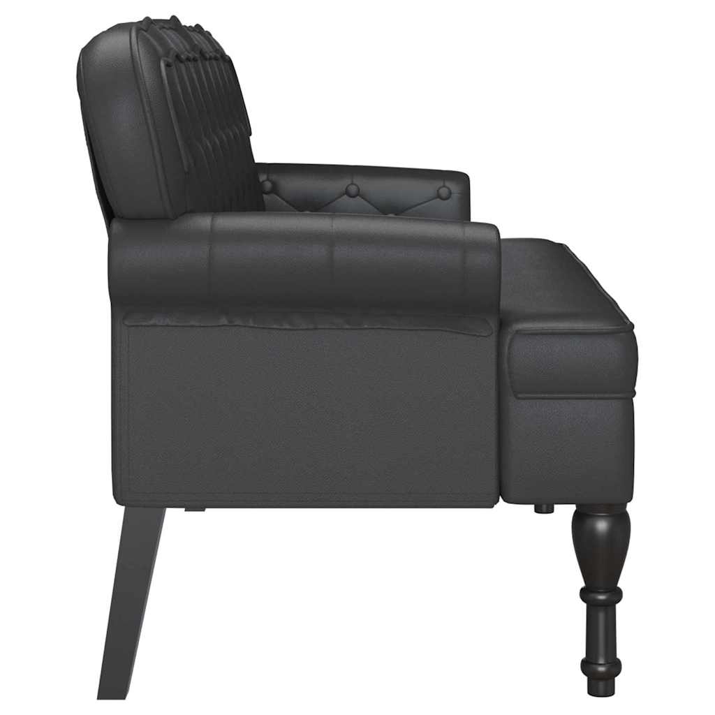 Banc Chesterfield Noir 119,5 x 64,5 x 75 cm Cuir synthétique - XIOS