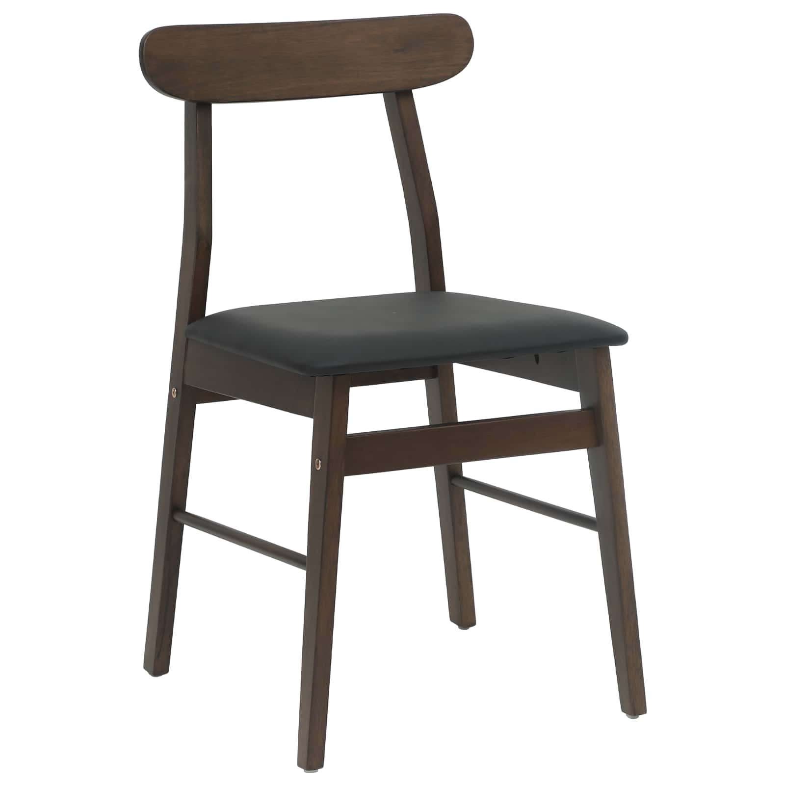 Chaise de salle à manger 2 pcs Marron foncé et Noir - XIOS