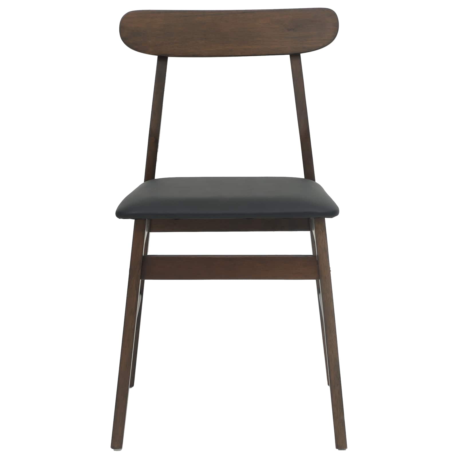 Chaise de salle à manger 2 pcs Marron foncé et Noir - XIOS