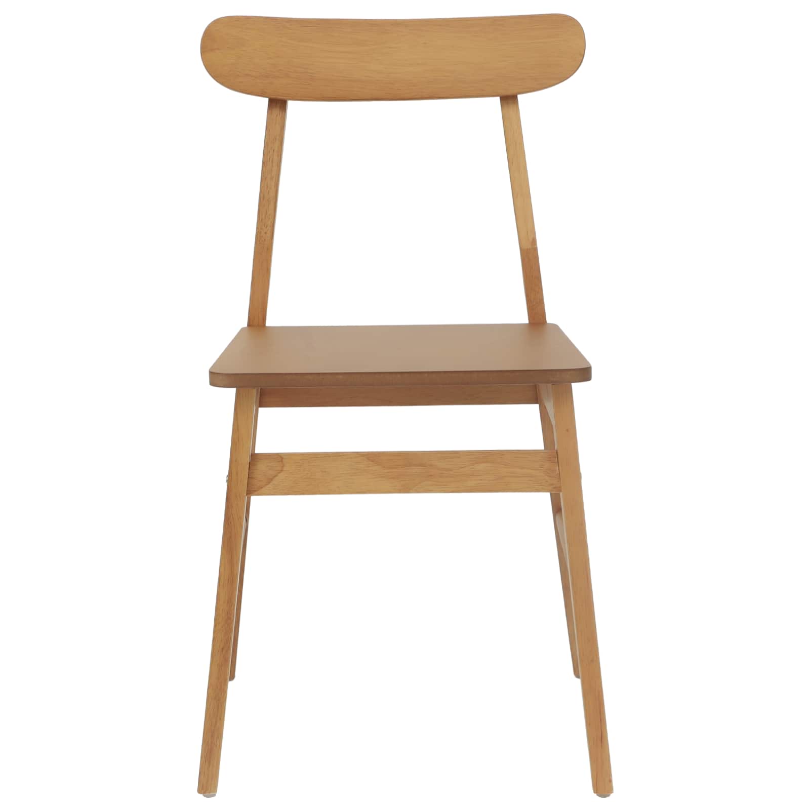 Chaise de salle à manger 2 pcs Naturel 43 x 44,5 x 77 cm - XIOS