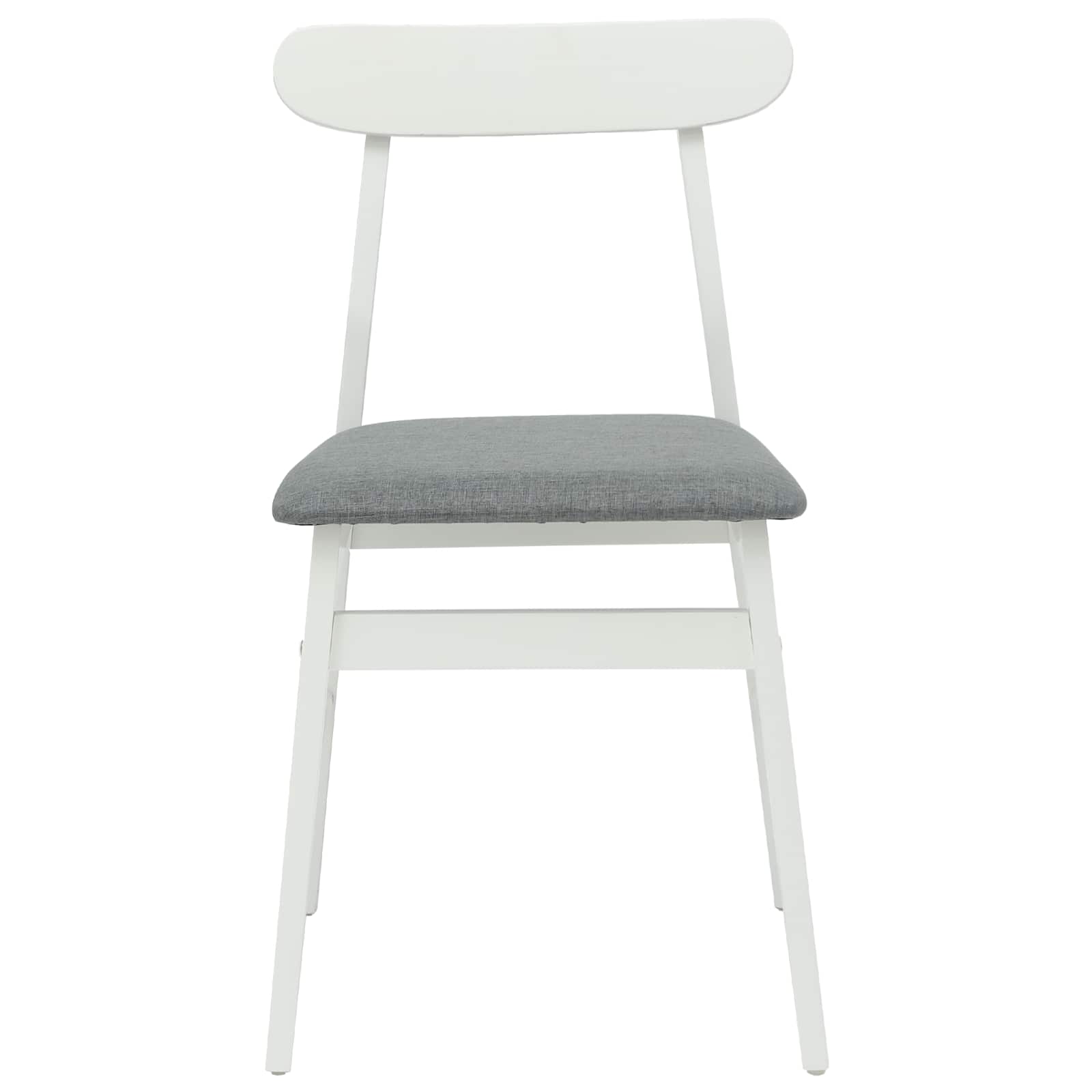 Chaise de salle à manger 2 pcs Blanc et Gris - XIOS
