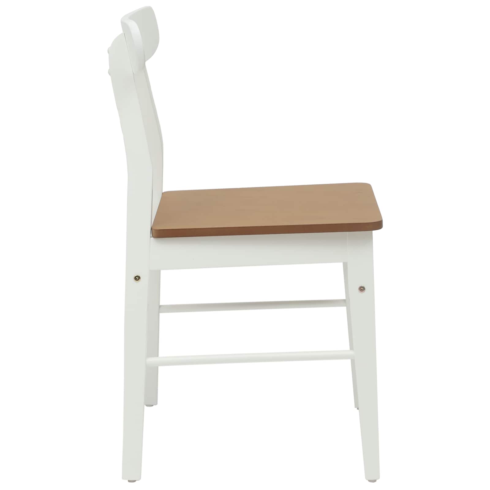 Chaise de salle à manger 2 pcs Blanc et Naturel - XIOS