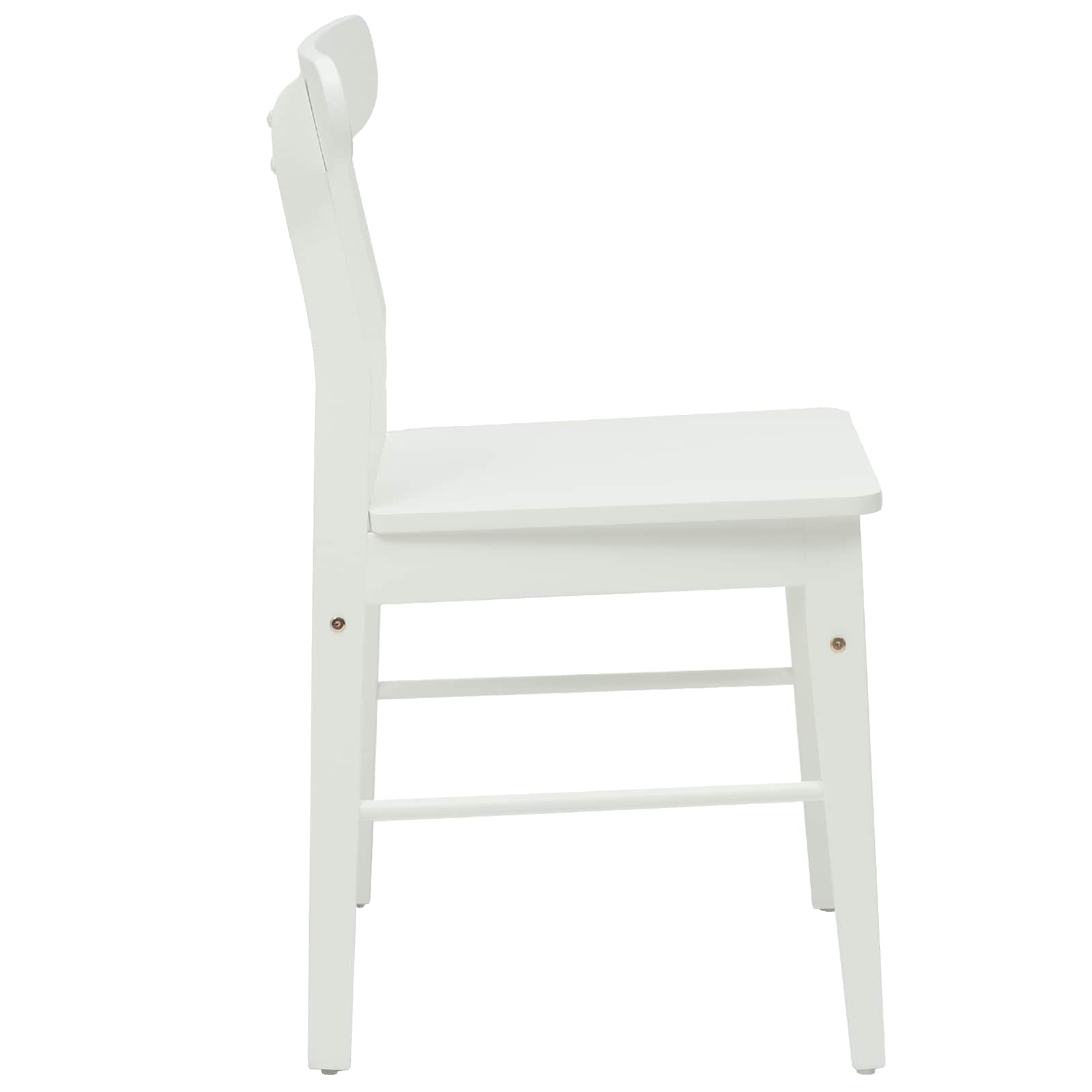 Chaise de salle à manger 2 pcs Blanc 43 x 44,5 x 77 cm - XIOS