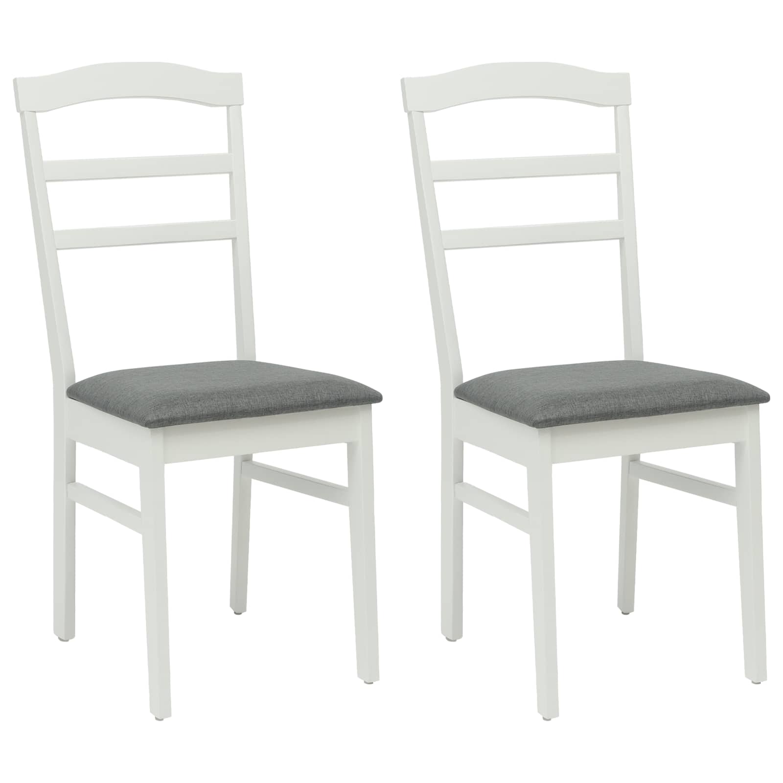 Chaise de salle à manger 2 pcs Blanc et Gris - XIOS