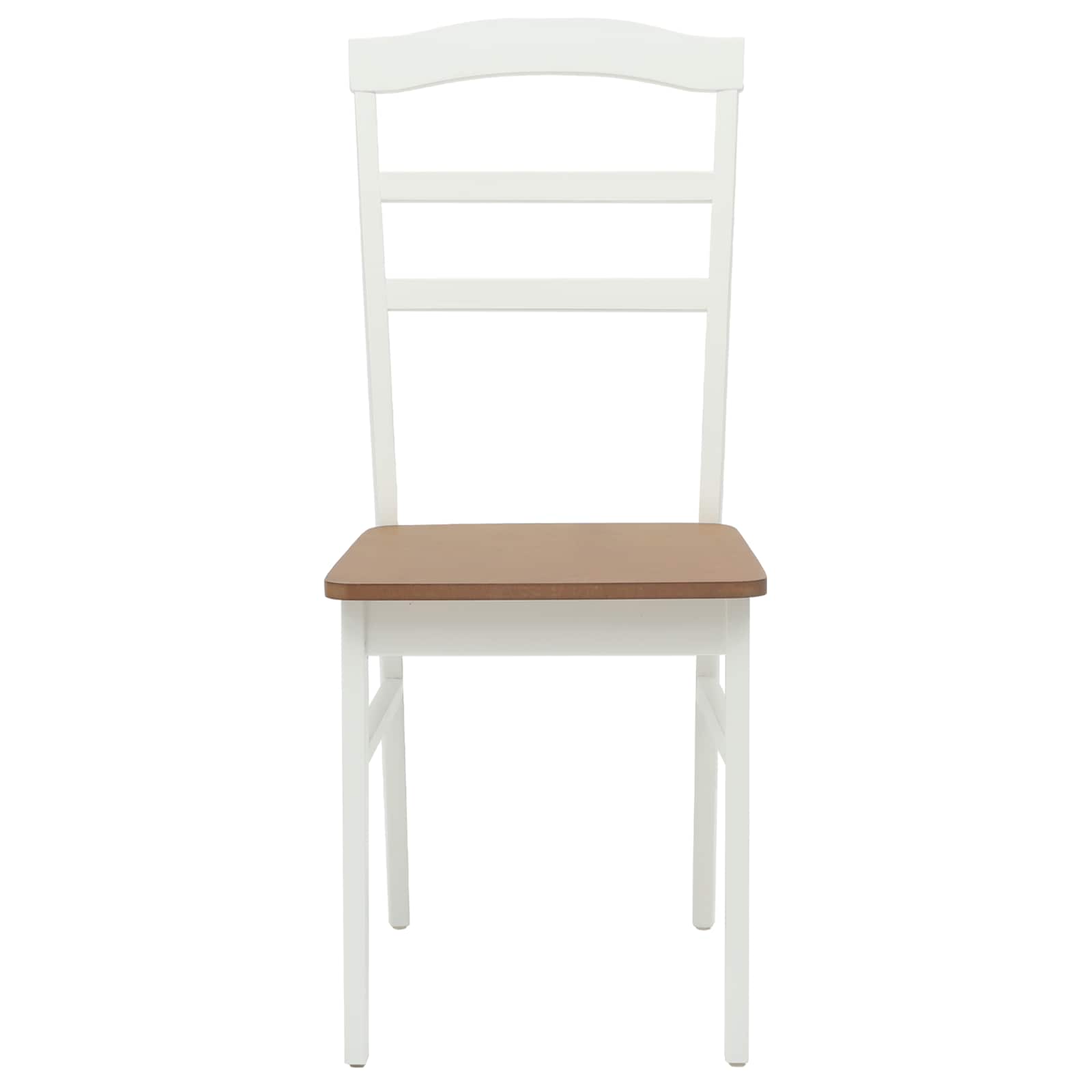 Chaise de salle à manger 2 pcs Blanc et Naturel - XIOS