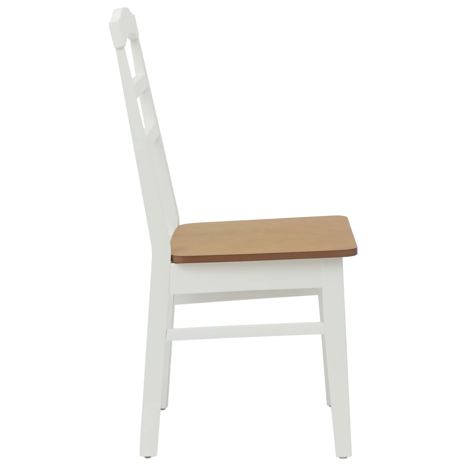 Chaise de salle à manger 2 pcs Blanc et Naturel - XIOS