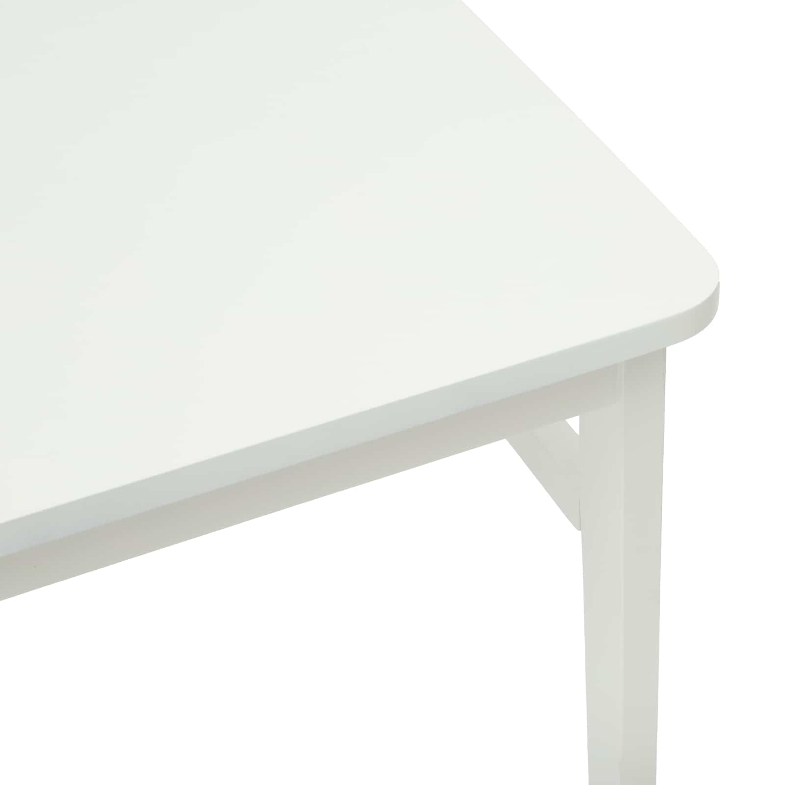 Chaise de salle à manger 2 pcs Blanc Bois de Caoutchouc Massif - XIOS