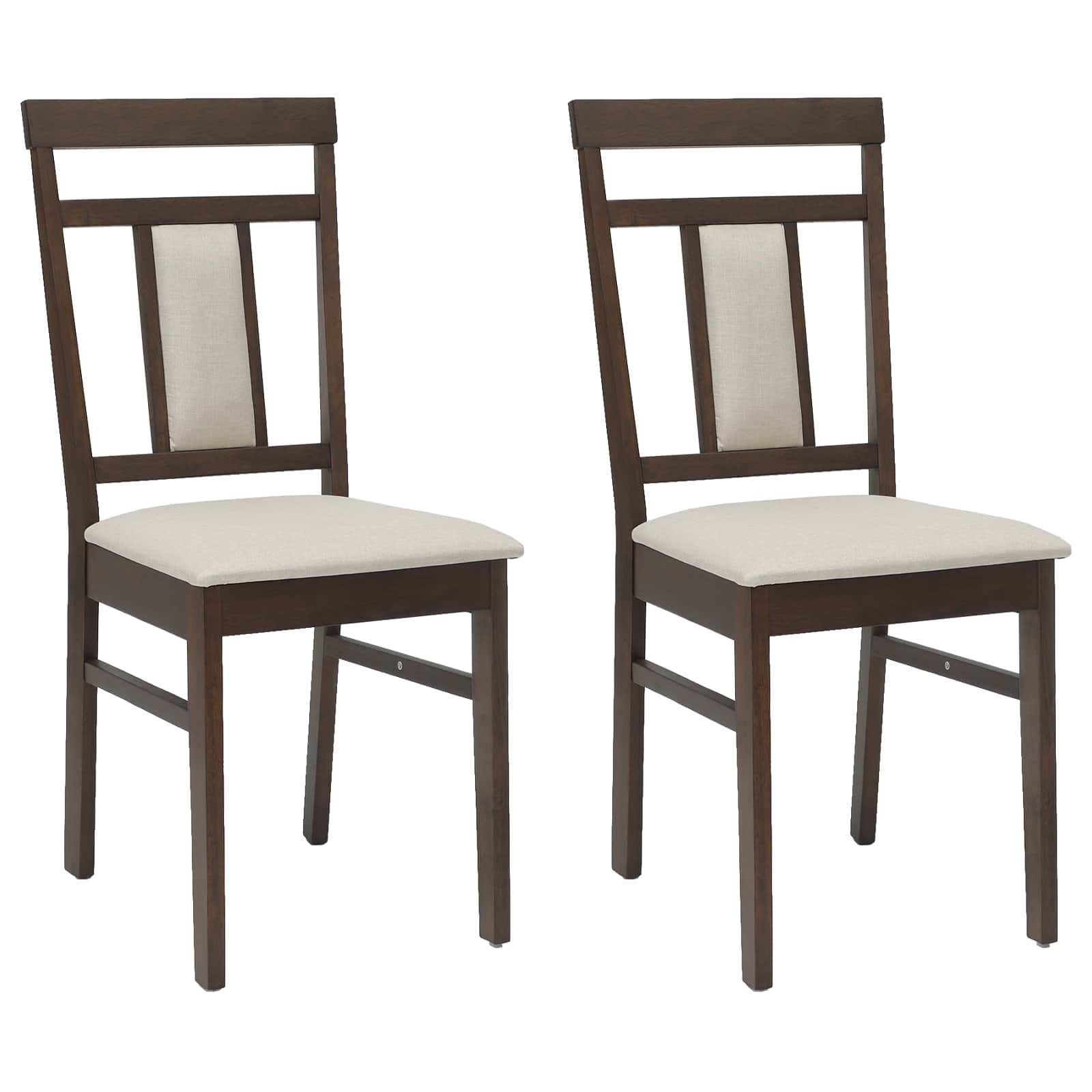 Chaise de salle à manger 2 pcs Marron clair et clair - XIOS