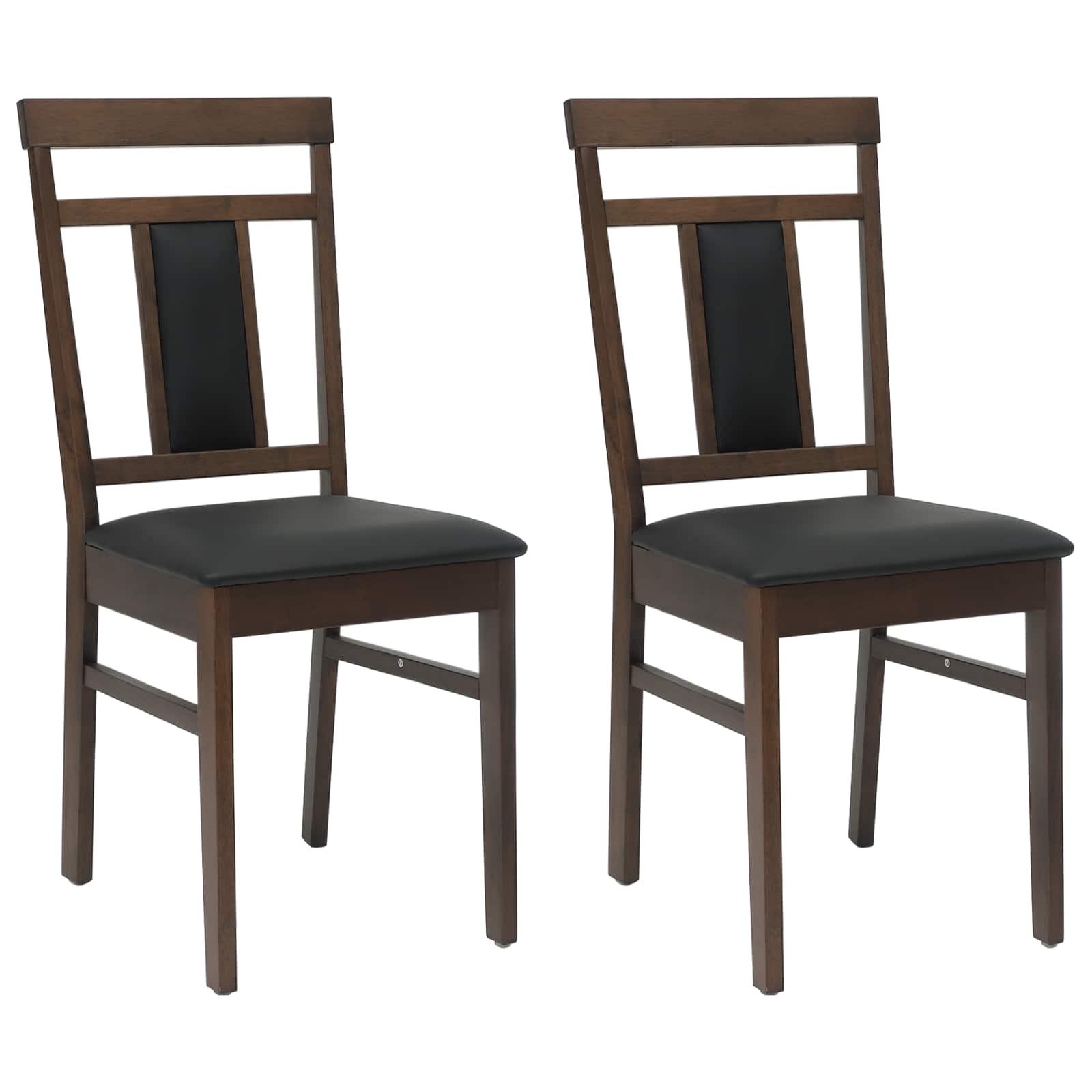 Chaise de salle à manger 2 pcs Marron clair et noir - XIOS