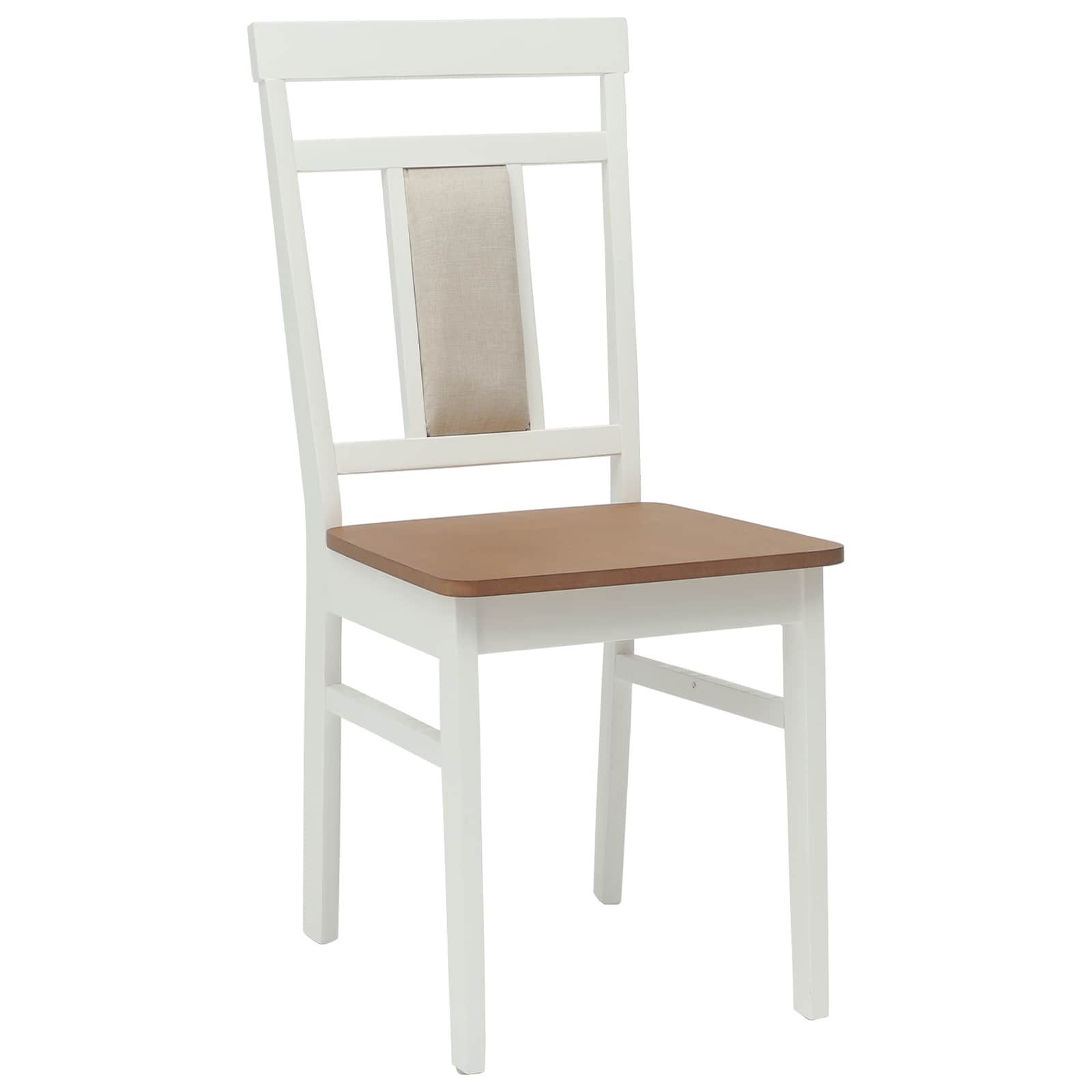 Chaise de salle à manger 2 pcs Blanc et Naturel - XIOS