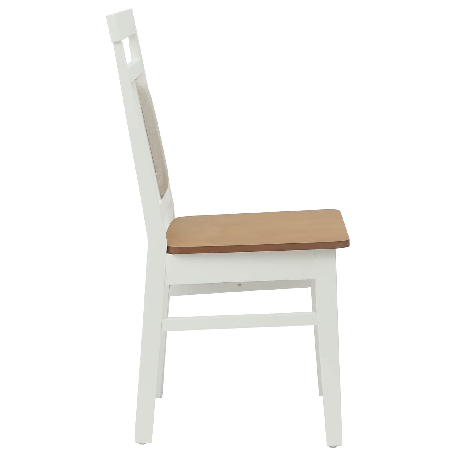 Chaise de salle à manger 2 pcs Blanc et Naturel - XIOS