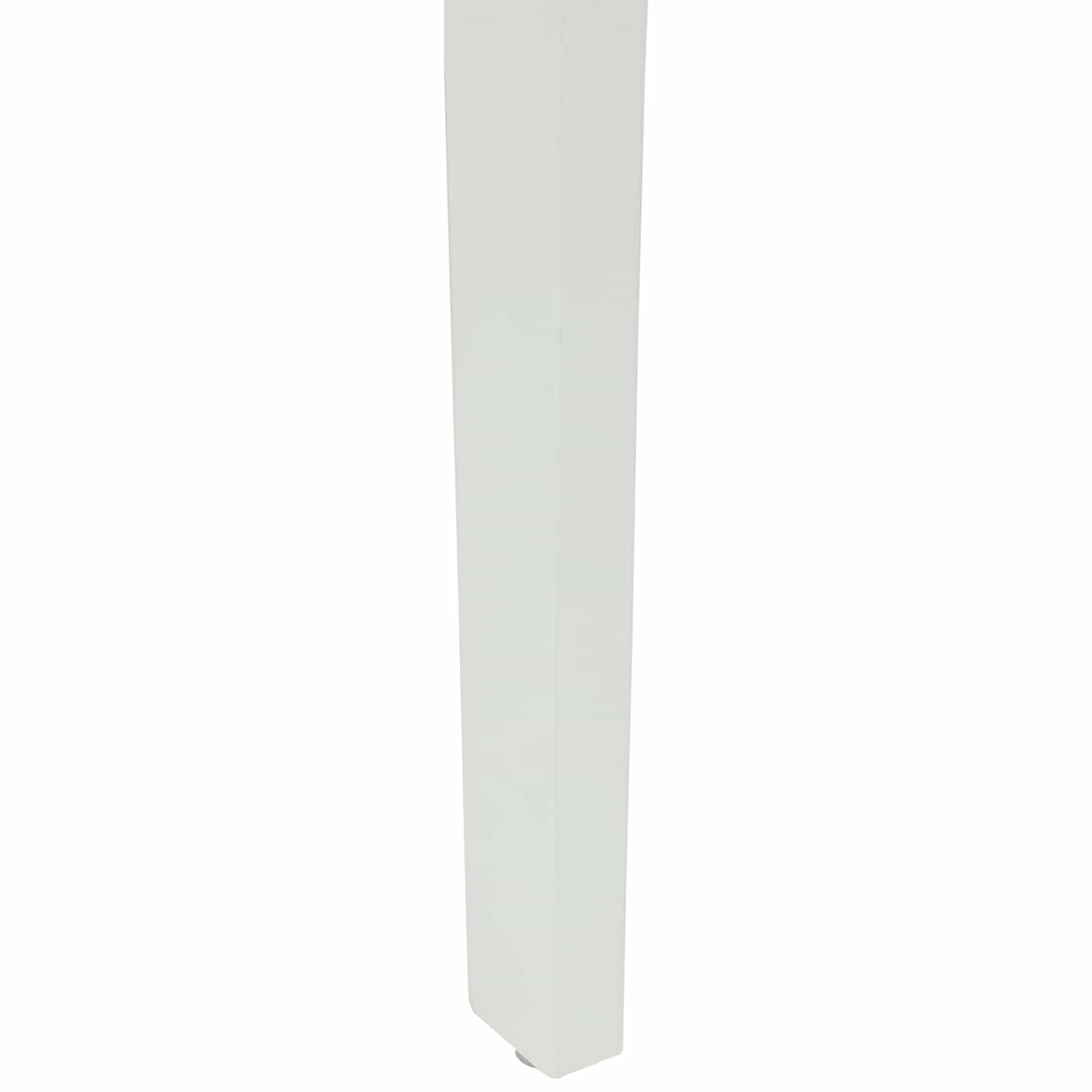Chaise de salle à manger 2 pcs Blanc Bois de Caoutchouc Massif - XIOS