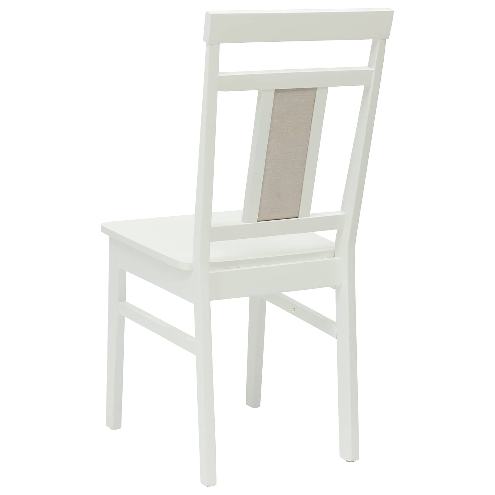 Chaise de salle à manger 2 pcs Blanc Bois de Caoutchouc Massif - XIOS