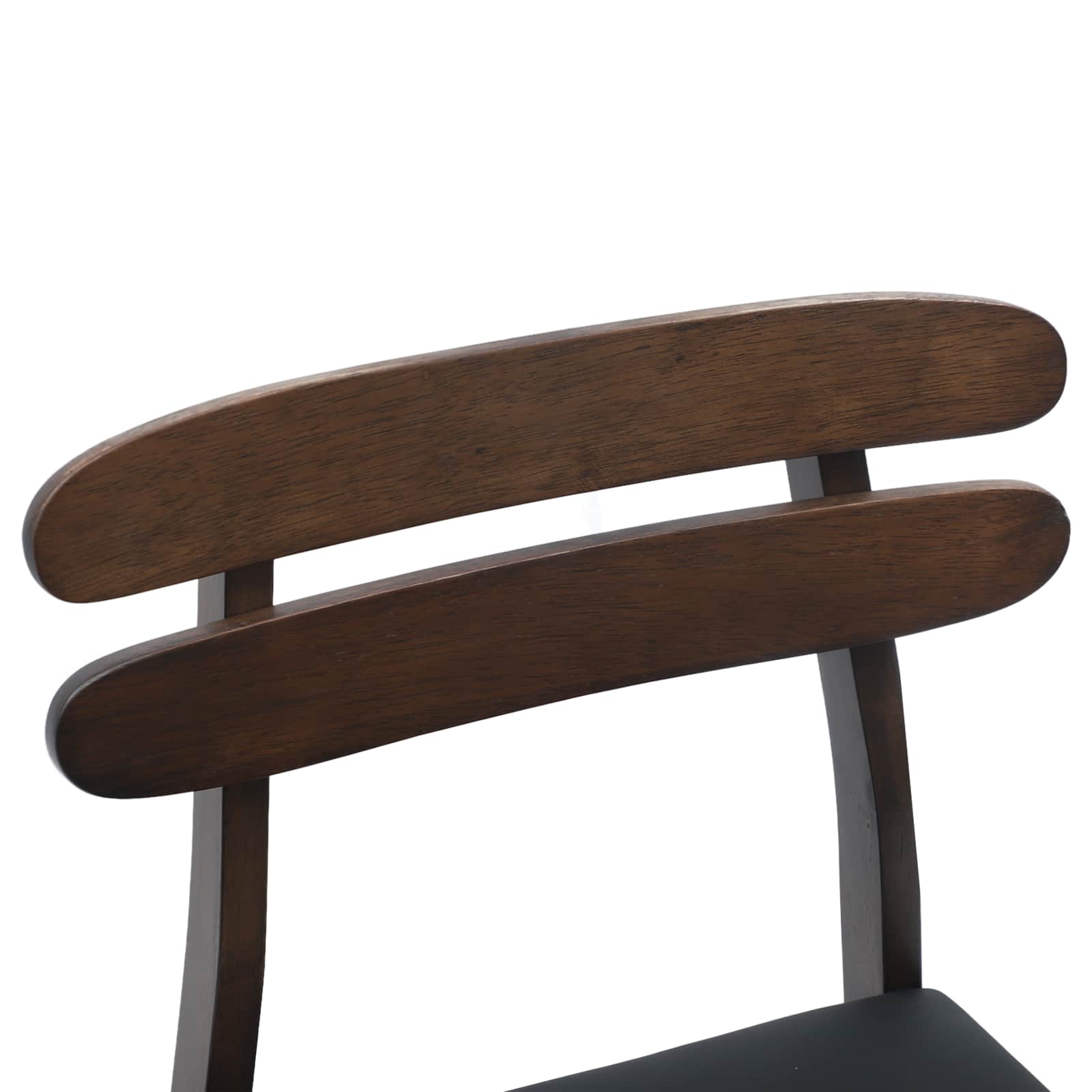Chaise de salle à manger 2 pcs Marron clair et noir - XIOS